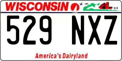 WI license plate 529NXZ