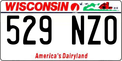 WI license plate 529NZO