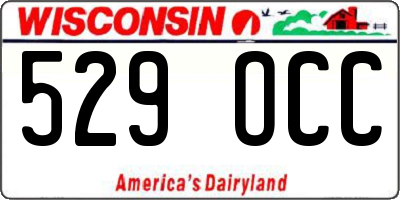 WI license plate 529OCC