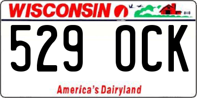 WI license plate 529OCK