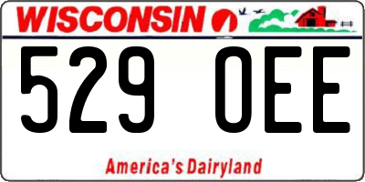 WI license plate 529OEE