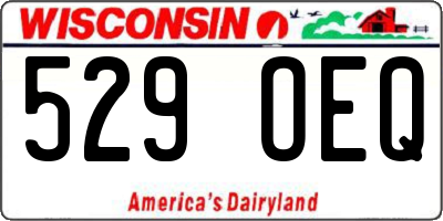 WI license plate 529OEQ