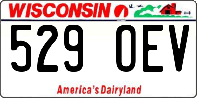WI license plate 529OEV