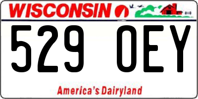 WI license plate 529OEY