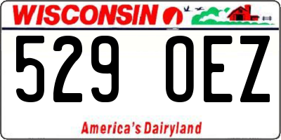 WI license plate 529OEZ