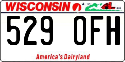 WI license plate 529OFH