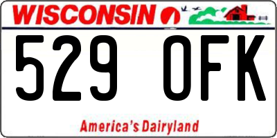 WI license plate 529OFK