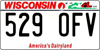 WI license plate 529OFV