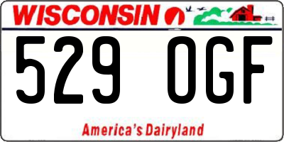 WI license plate 529OGF