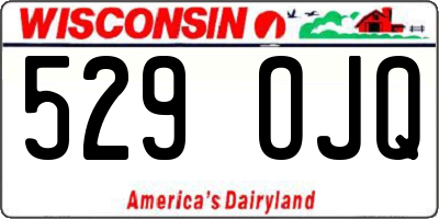 WI license plate 529OJQ