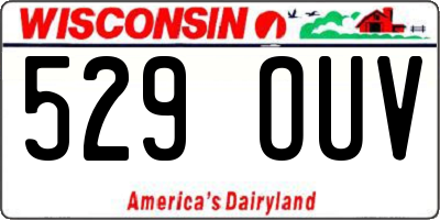 WI license plate 529OUV
