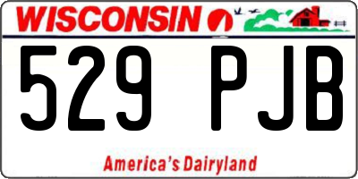 WI license plate 529PJB