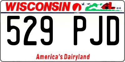 WI license plate 529PJD