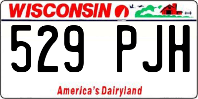 WI license plate 529PJH