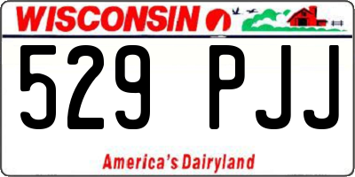 WI license plate 529PJJ