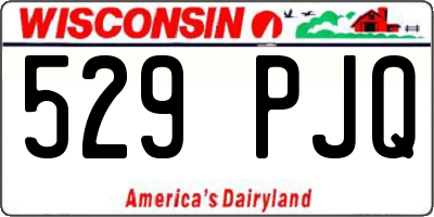 WI license plate 529PJQ