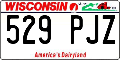 WI license plate 529PJZ