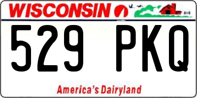 WI license plate 529PKQ