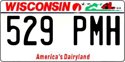 WI license plate 529PMH