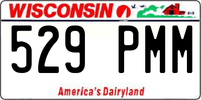 WI license plate 529PMM