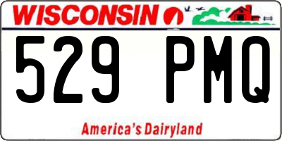 WI license plate 529PMQ
