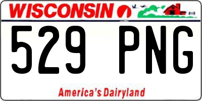 WI license plate 529PNG