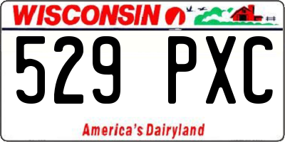 WI license plate 529PXC