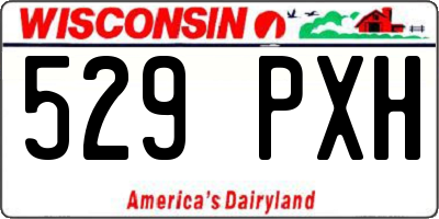 WI license plate 529PXH