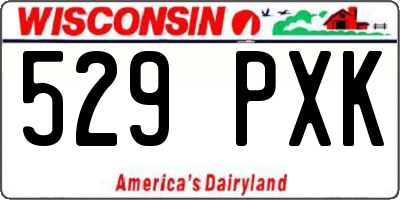 WI license plate 529PXK