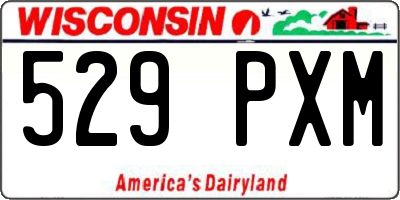 WI license plate 529PXM