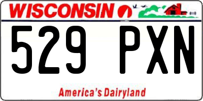 WI license plate 529PXN