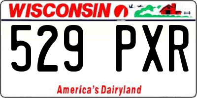 WI license plate 529PXR