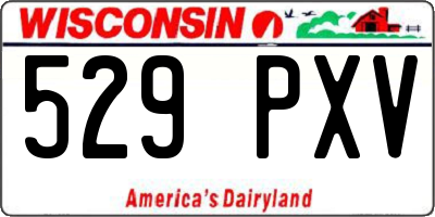 WI license plate 529PXV