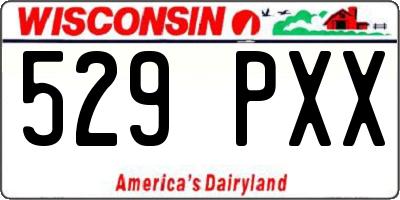 WI license plate 529PXX