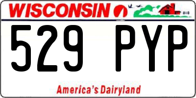 WI license plate 529PYP