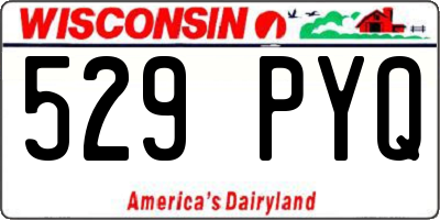 WI license plate 529PYQ