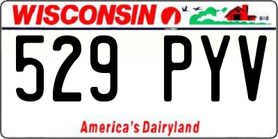 WI license plate 529PYV