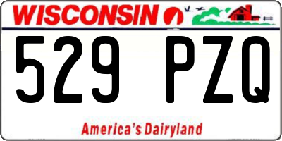 WI license plate 529PZQ