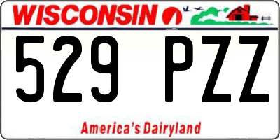 WI license plate 529PZZ