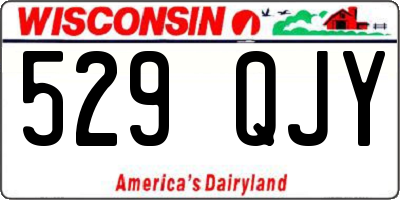 WI license plate 529QJY