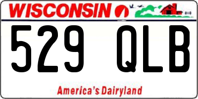 WI license plate 529QLB