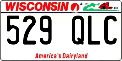 WI license plate 529QLC