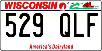 WI license plate 529QLF
