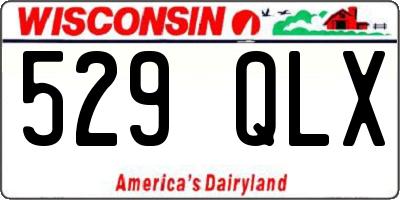 WI license plate 529QLX