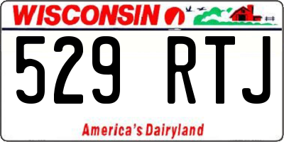 WI license plate 529RTJ