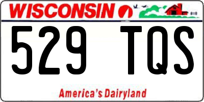 WI license plate 529TQS