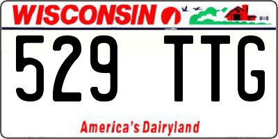 WI license plate 529TTG