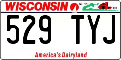 WI license plate 529TYJ