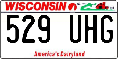 WI license plate 529UHG
