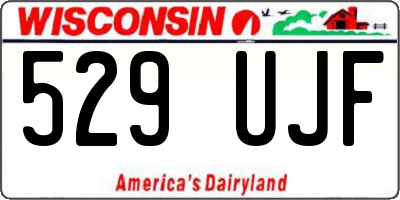 WI license plate 529UJF